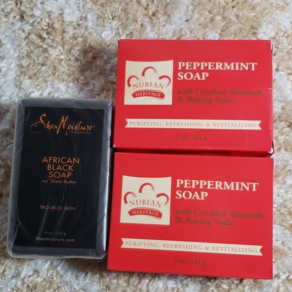 Shea Moisture African black soap & Peppermint Soap - Picture 1 of 1